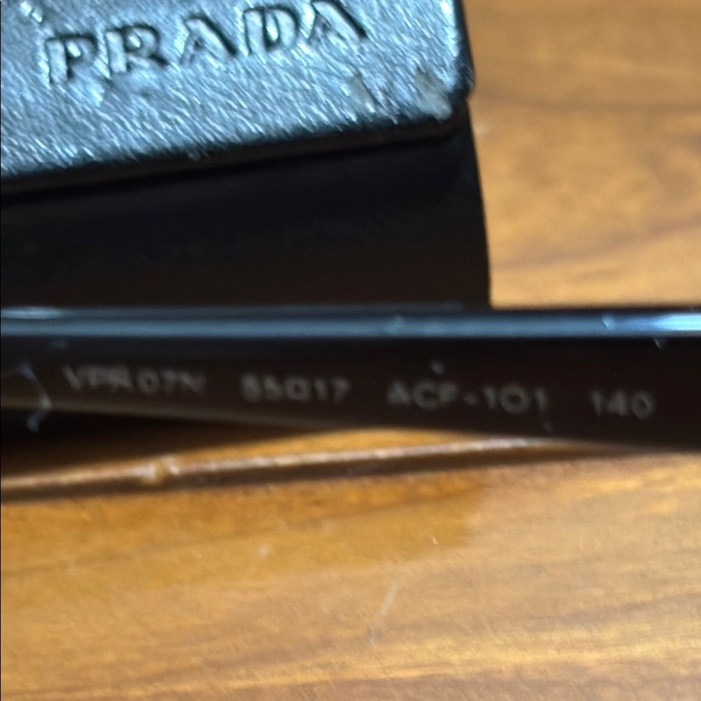 Prada Black Rectangular Glasses - Picture 3 of 7